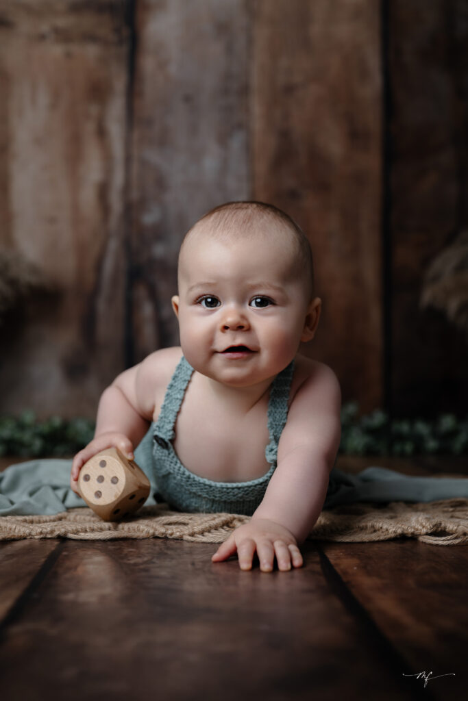 séance photo bébé en studio en Normandie près de Beuzeville
