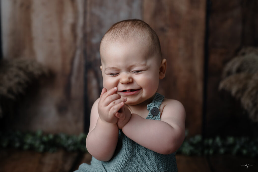 séance photo bébé en studio en Normandie près de Beuzeville