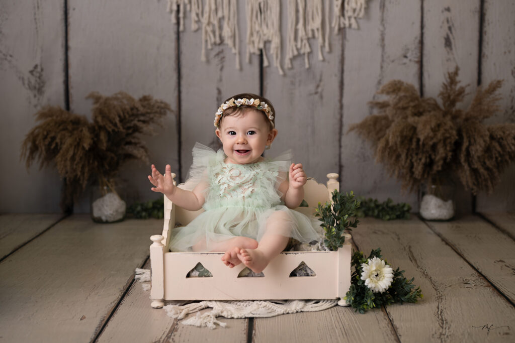 séance photo bébé en studio en Normandie près de Beuzeville