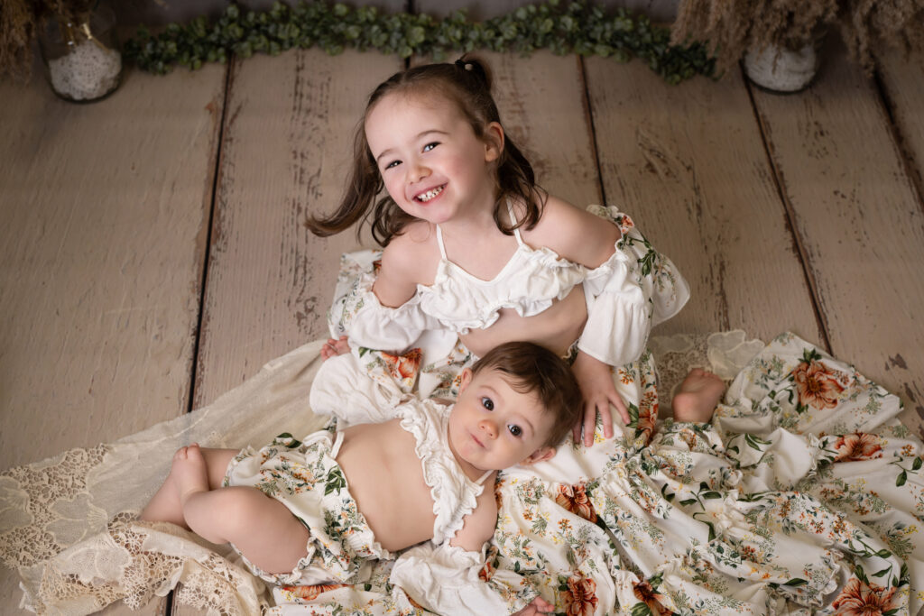 séance photo bébé en studio en Normandie près de Lisieux