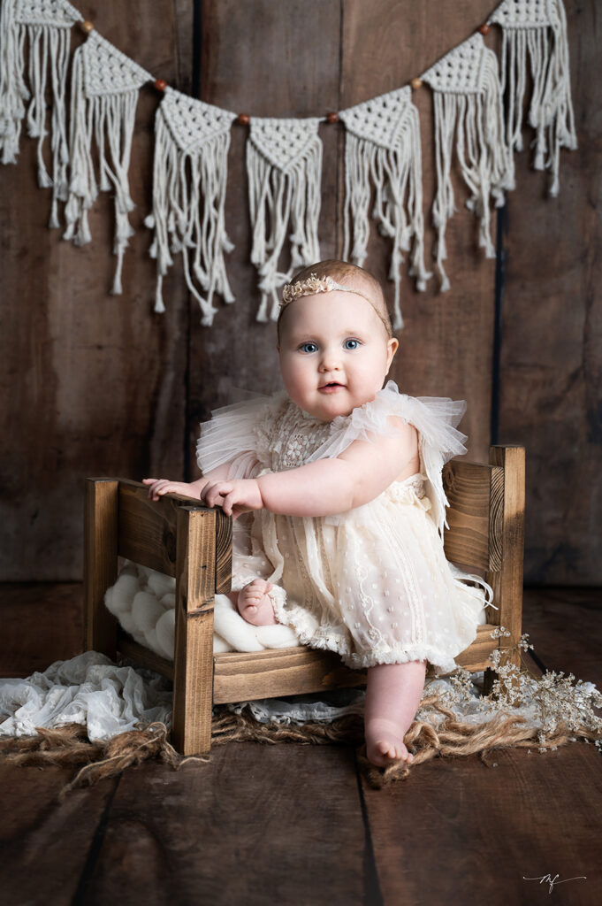 séance photo bébé en studio en Normandie près de Honfleur