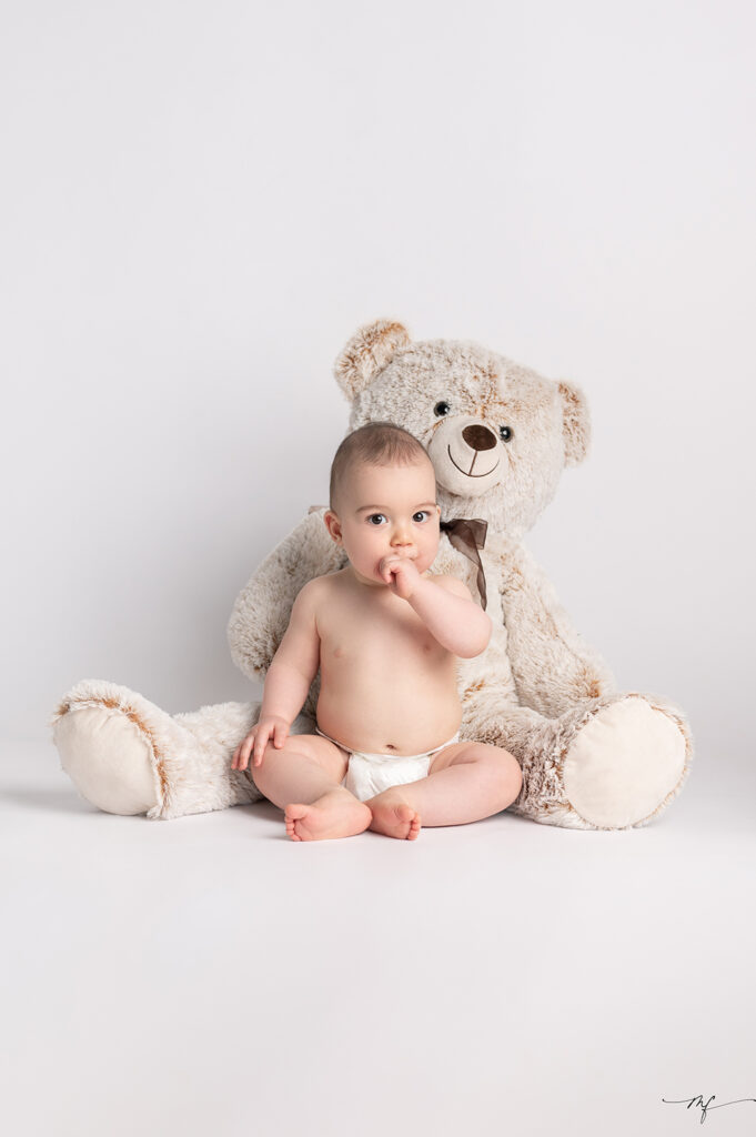 séance photo bébé en studio en Normandie près de Beuzeville