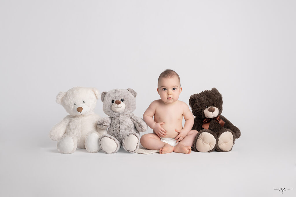 séance photo bébé en studio en Normandie près de Honfleur