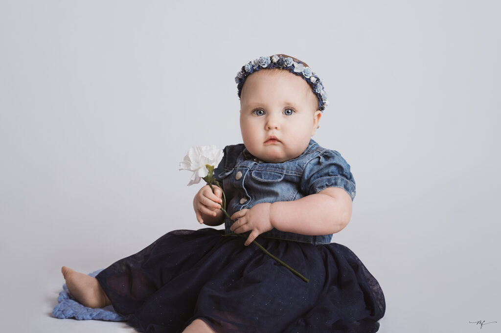 séance photo bébé en studio en Normandie près de Beuzeville