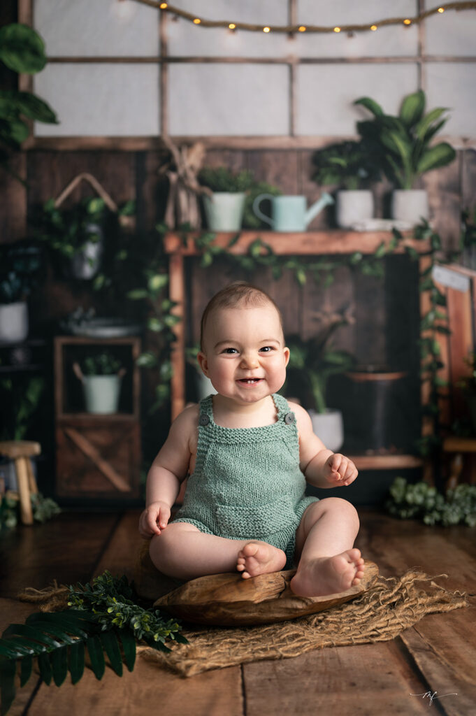 séance photo bébé en studio en Normandie près de Lisieux