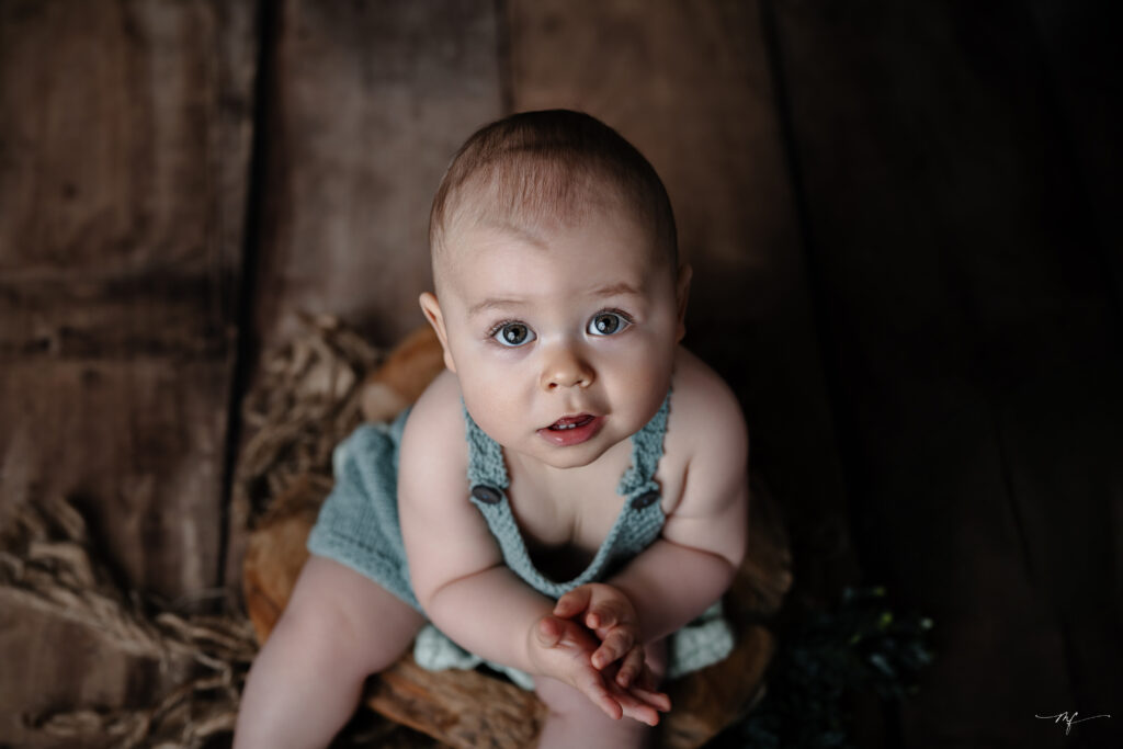 séance photo bébé en studio en Normandie près de Honfleur