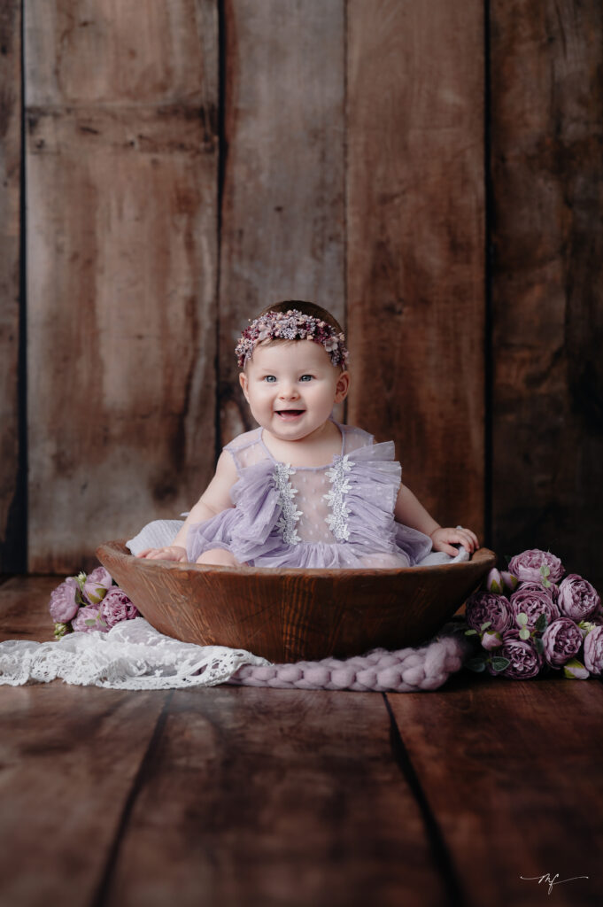 séance photo bébé en studio en Normandie près de Deauville
