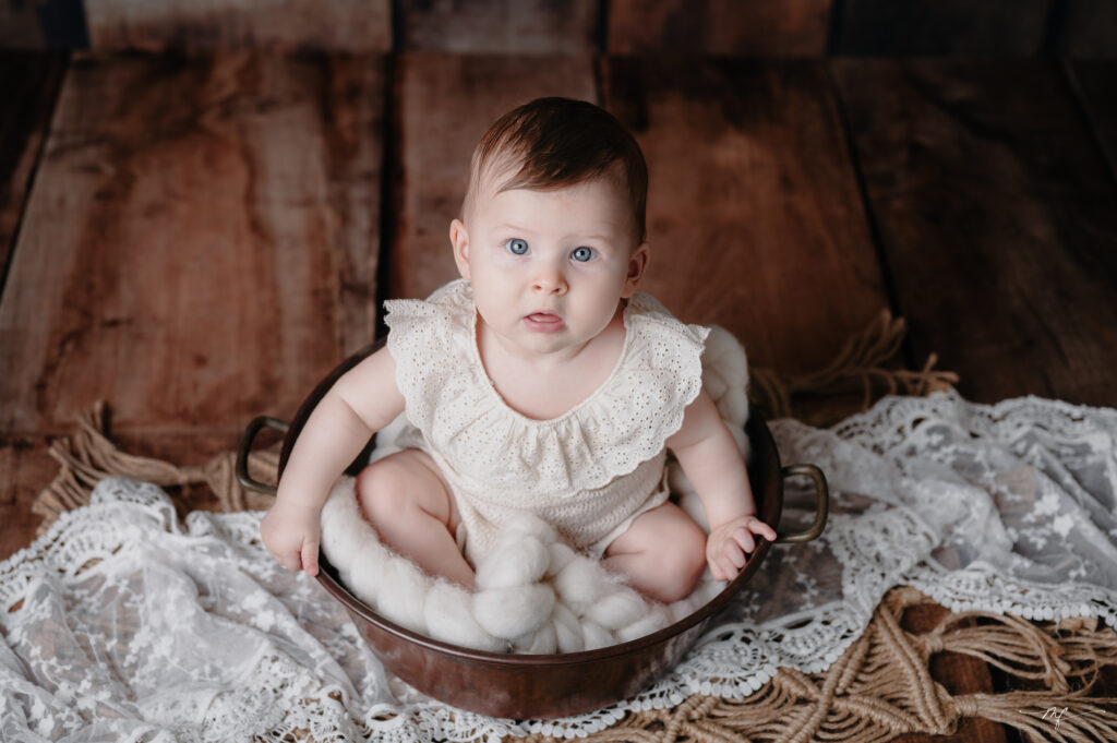 séance photo bébé en studio en Normandie près de Pont Audemer
